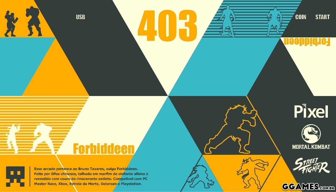 Meu primeiro controle arcade! - Totalmente customizado!