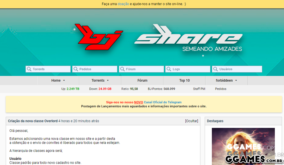 BJ Share liberou o envio de convites, saiba como conseguir o seu!