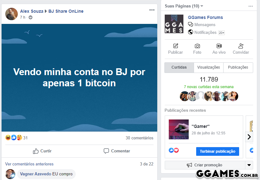 Um usuário do BJ Share está vendendo a sua conta por 'apenas' 1 Bitcoin!