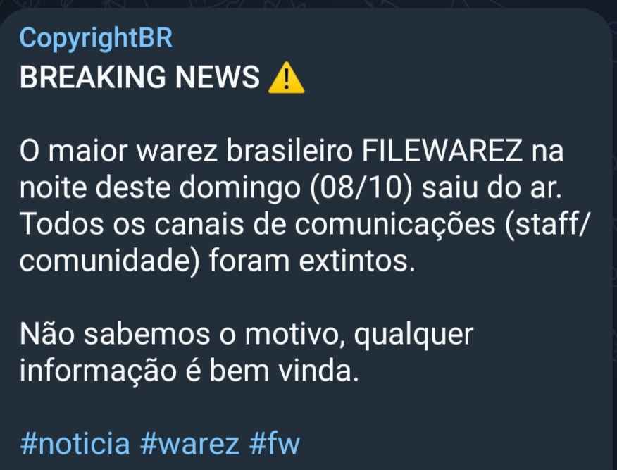 O Fim da Linha para o Filewarez? Desaparecimento Abrupto Deixa Usuários e Comunidade na Incerteza